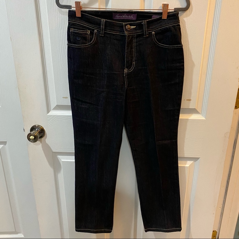 Gloria Vanderbilt dark wash petite jeans EUC